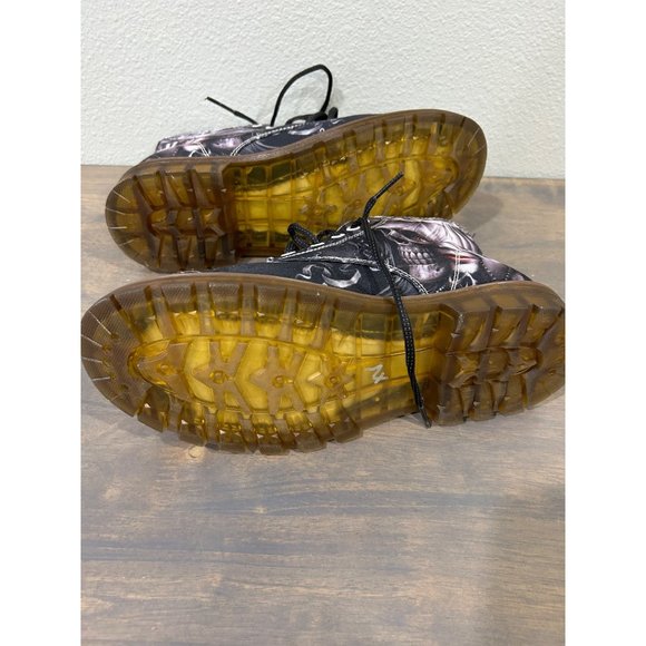 NEW First Dance Skull Print Boots Size 40 EU 7 US Unisex Gothic - Picture 5 of 7